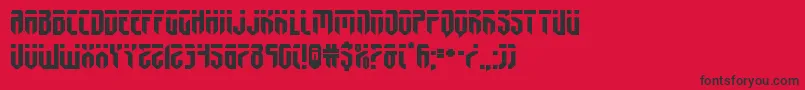 fedyralexpand Font – Black Fonts on Red Background