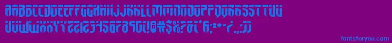 fedyralexpand Font – Blue Fonts on Purple Background