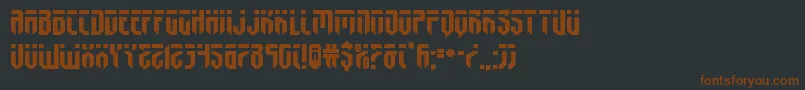 fedyralexpand Font – Brown Fonts on Black Background