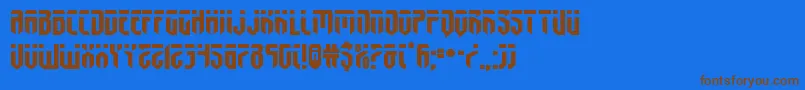 fedyralexpand Font – Brown Fonts on Blue Background