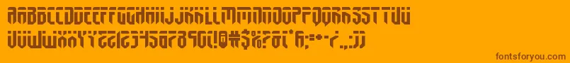 fedyralexpand Font – Brown Fonts on Orange Background