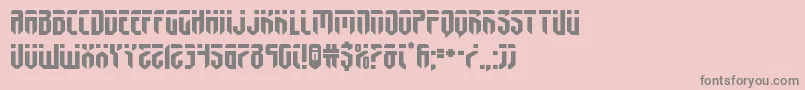 フォントfedyralexpand – ピンクの背景に灰色の文字