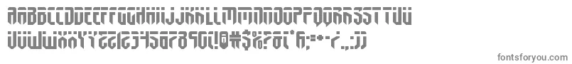 フォントfedyralexpand – 白い背景に灰色の文字