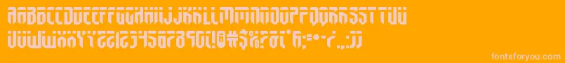fedyralexpand Font – Pink Fonts on Orange Background