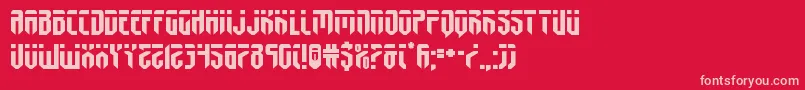 fedyralexpand Font – Pink Fonts on Red Background