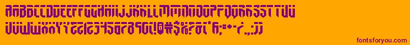 fedyralexpand Font – Purple Fonts on Orange Background