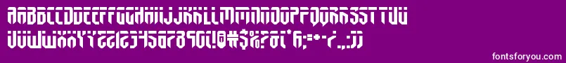 フォントfedyralexpand – 紫の背景に白い文字