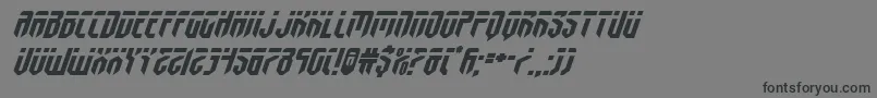 fedyralexpandital Font – Black Fonts on Gray Background