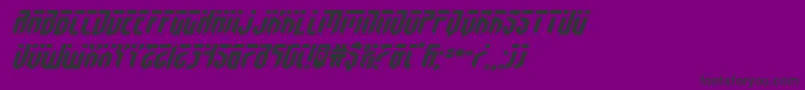 fedyralexpandital Font – Black Fonts on Purple Background