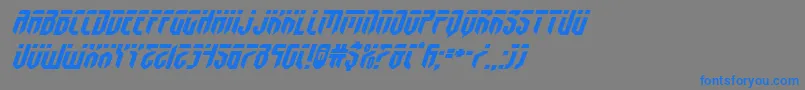 fedyralexpandital Font – Blue Fonts on Gray Background