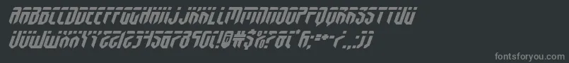 fedyralexpandital Font – Gray Fonts on Black Background