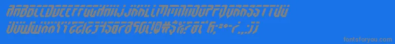fedyralexpandital Font – Gray Fonts on Blue Background