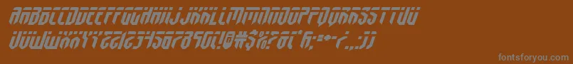 fedyralexpandital Font – Gray Fonts on Brown Background
