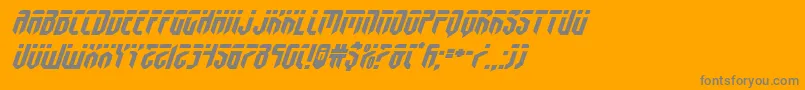fedyralexpandital Font – Gray Fonts on Orange Background