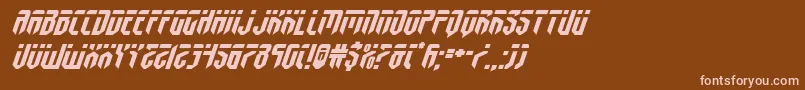 fedyralexpandital Font – Pink Fonts on Brown Background