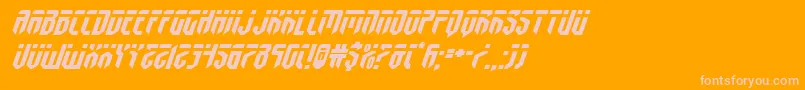 fedyralexpandital Font – Pink Fonts on Orange Background