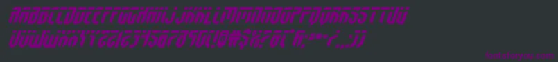 fedyralexpandital Font – Purple Fonts on Black Background