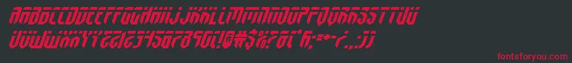 fedyralexpandital Font – Red Fonts on Black Background