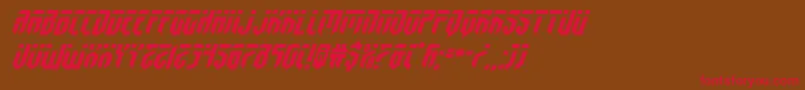 fedyralexpandital Font – Red Fonts on Brown Background
