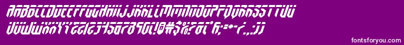 fedyralexpandital Font – White Fonts on Purple Background