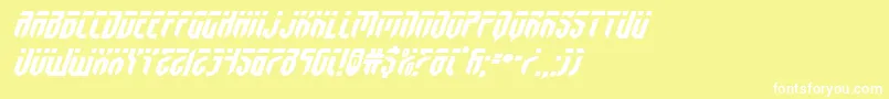 fedyralexpandital Font – White Fonts on Yellow Background
