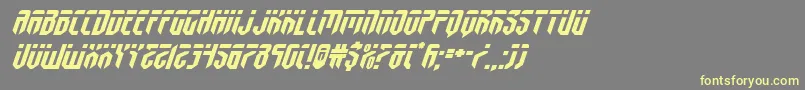 fedyralexpandital Font – Yellow Fonts on Gray Background