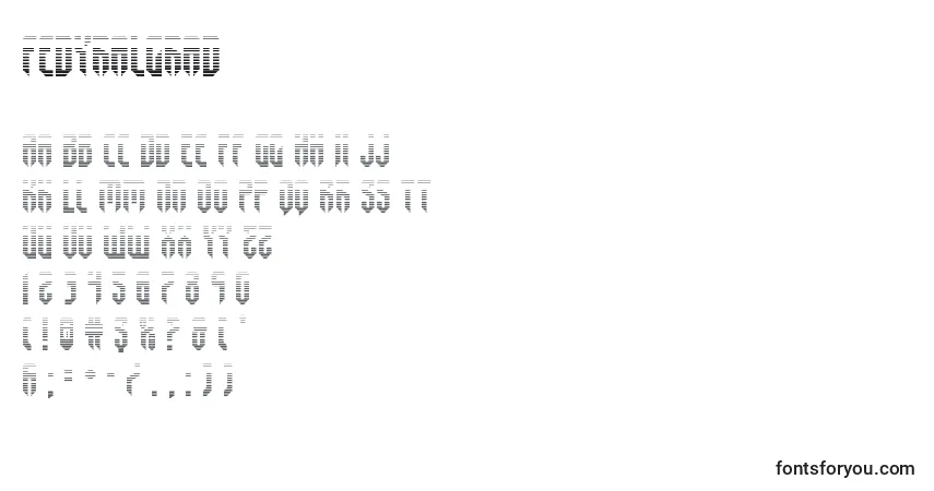 Schriftart Fedyralgrad – Alphabet, Zahlen, spezielle Symbole