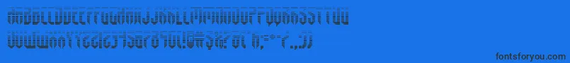 fedyralgrad Font – Black Fonts on Blue Background