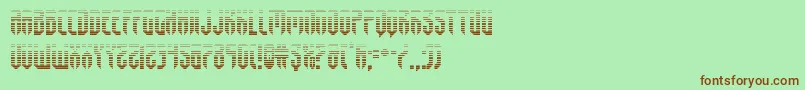 fedyralgrad Font – Brown Fonts on Green Background