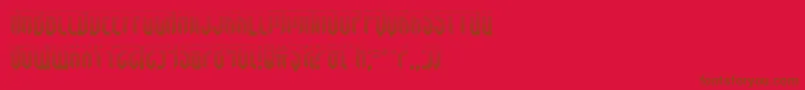 Czcionka fedyralgrad – brązowe czcionki na czerwonym tle