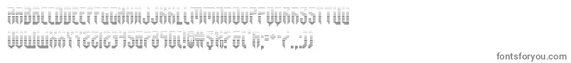 フォントfedyralgrad – 白い背景に灰色の文字