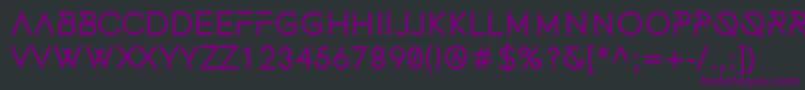 Шрифт FonecianBold – фиолетовые шрифты на чёрном фоне