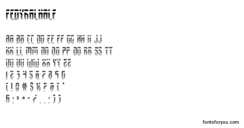 Fuente Fedyralhalf - alfabeto, números, caracteres especiales