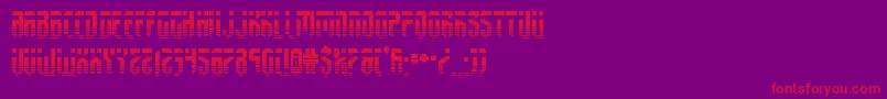 Police fedyralhalf – polices rouges sur fond violet