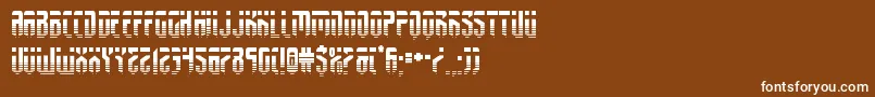 Шрифт fedyralhalf – белые шрифты на коричневом фоне