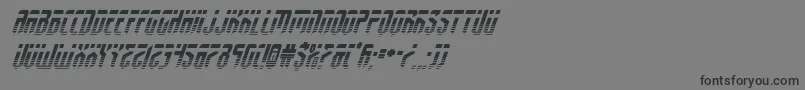 fedyralhalfital Font – Black Fonts on Gray Background