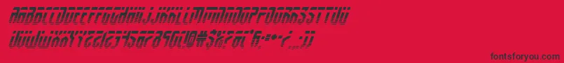 Шрифт fedyralhalfital – чёрные шрифты на красном фоне
