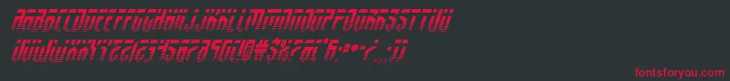 fedyralhalfital Font – Red Fonts on Black Background