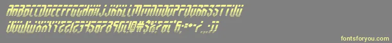fedyralhalfital Font – Yellow Fonts on Gray Background