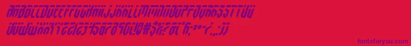 fedyralital Font – Purple Fonts on Red Background