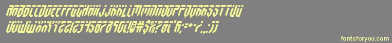 Шрифт fedyralital – жёлтые шрифты на сером фоне