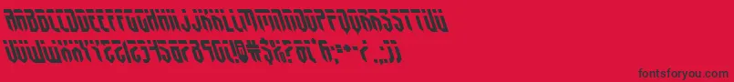 Czcionka fedyralleft – czarne czcionki na czerwonym tle