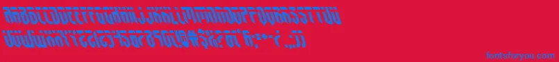 fedyralleft Font – Blue Fonts on Red Background