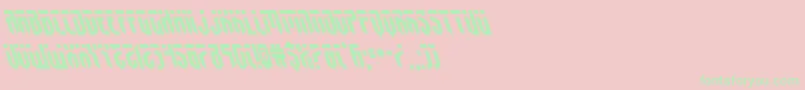 fedyralleft Font – Green Fonts on Pink Background