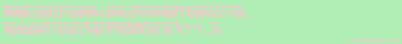 fedyralleft Font – Pink Fonts on Green Background