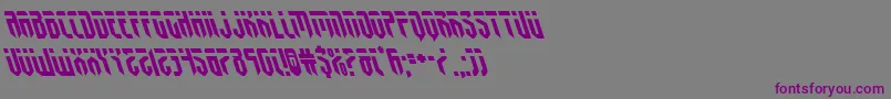 フォントfedyralleft – 紫色のフォント、灰色の背景