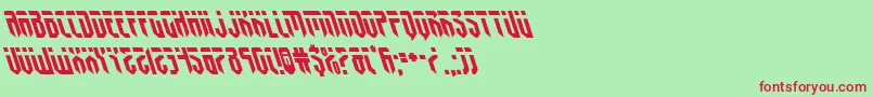 fedyralleft Font – Red Fonts on Green Background
