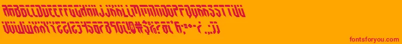 fedyralleft Font – Red Fonts on Orange Background