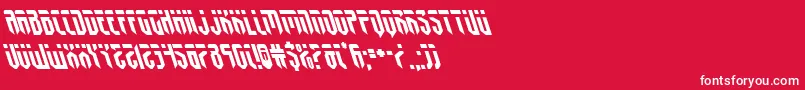 fedyralleft Font – White Fonts on Red Background