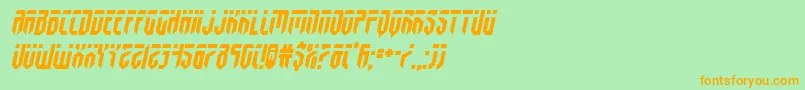 fedyralsemital Font – Orange Fonts on Green Background